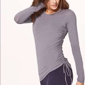 Lululemon Cinch It Long Sleeve Athletic Top Dusky Lavender